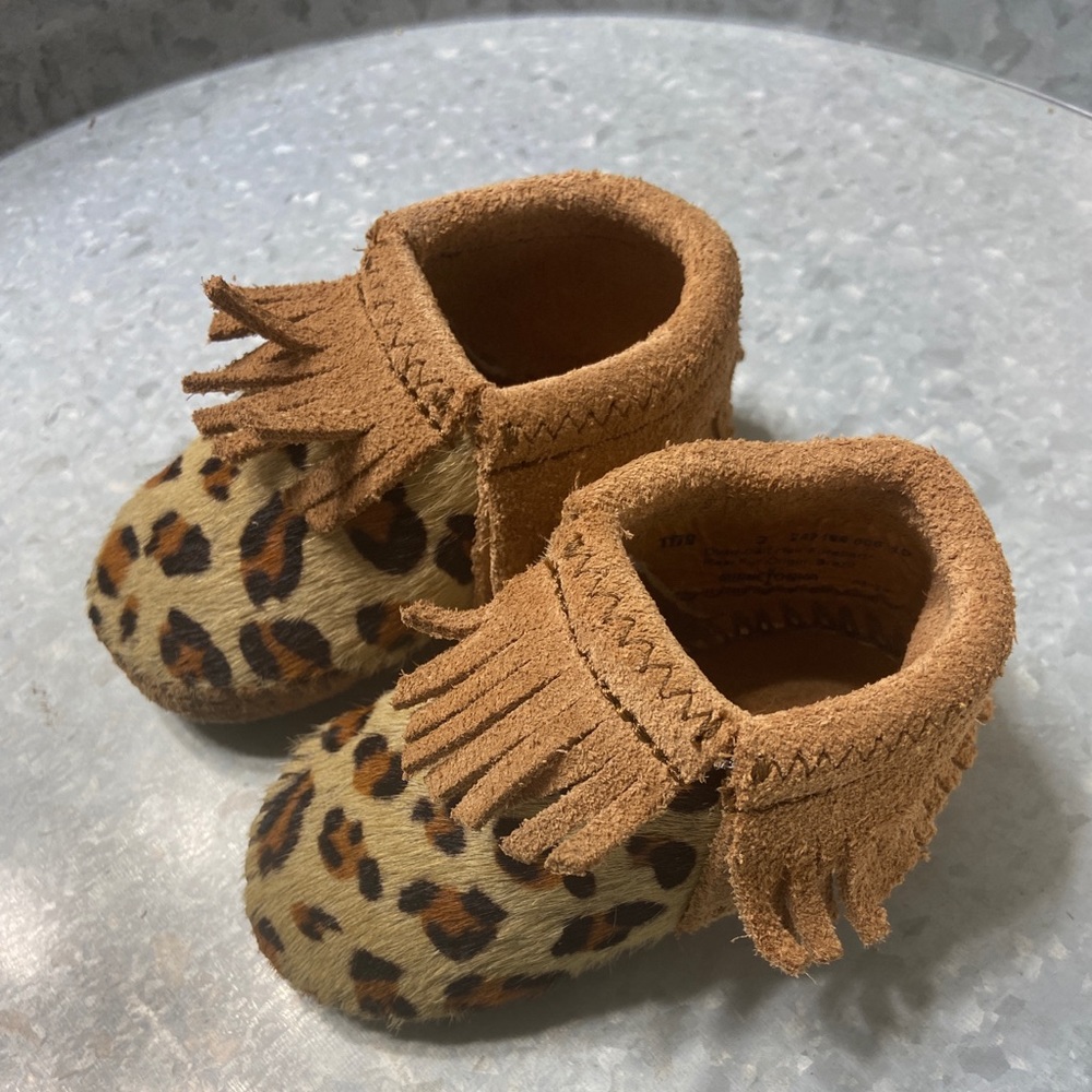Minnetonka Leopard Mocs